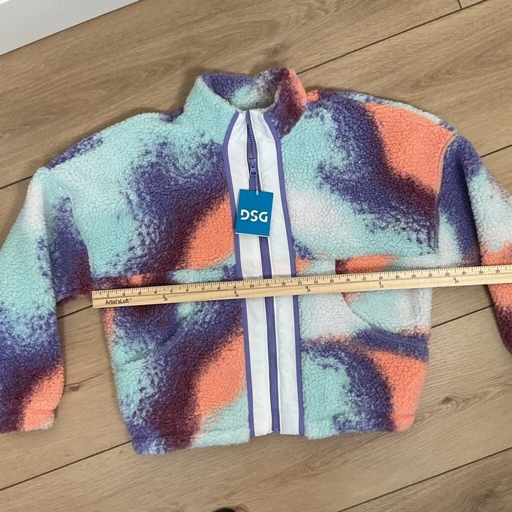DSG Girls Sherpa‎ Cozy Full Zip Jacket Size Large (14)